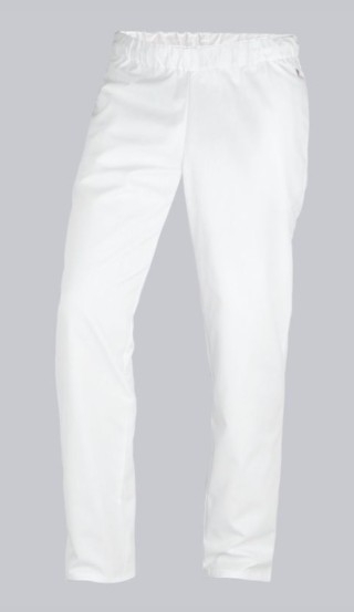 pantalon wit met elastiek, maat XS