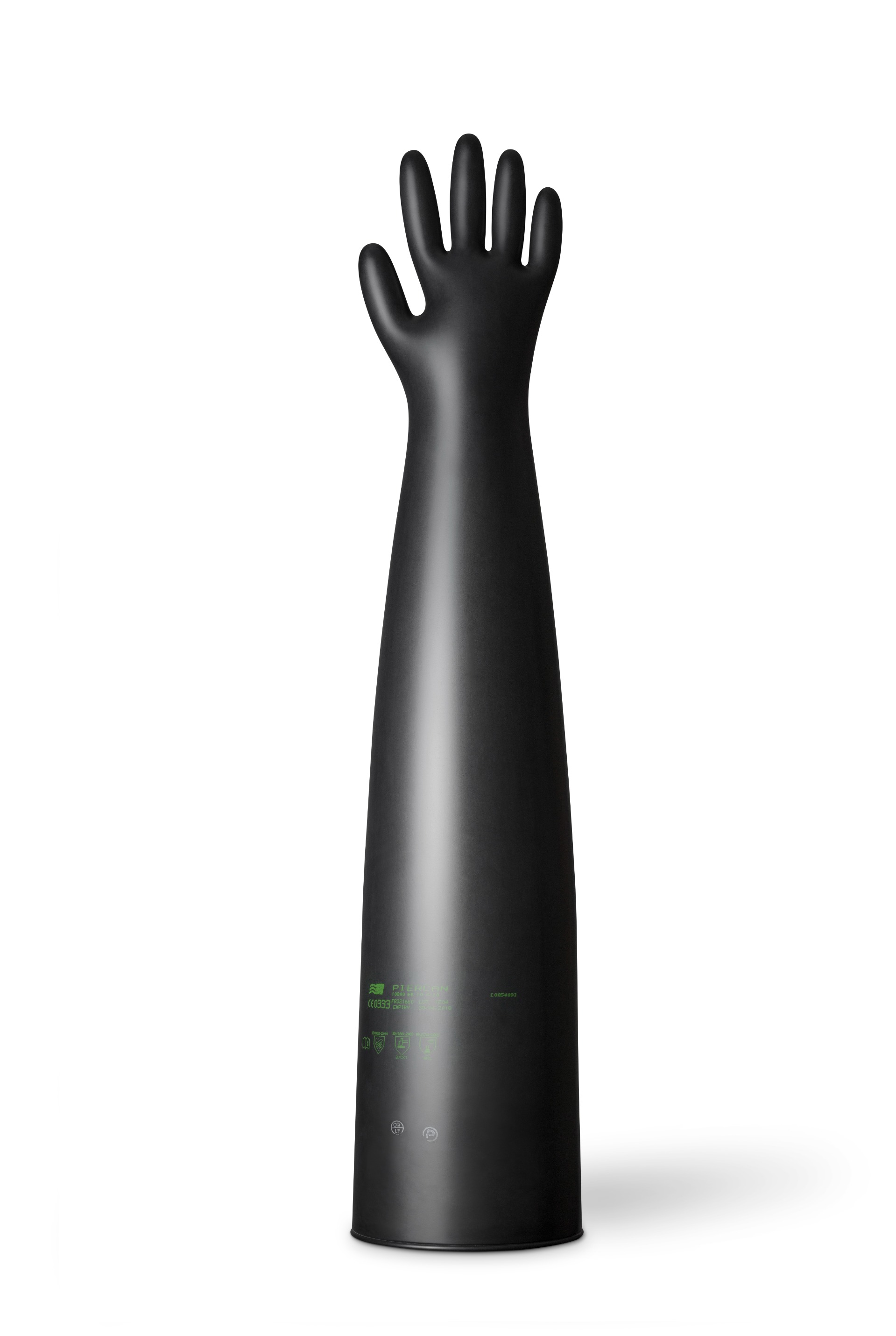 Glovebox gloves Bromobutyl poortdiameter 186 mm Piercan