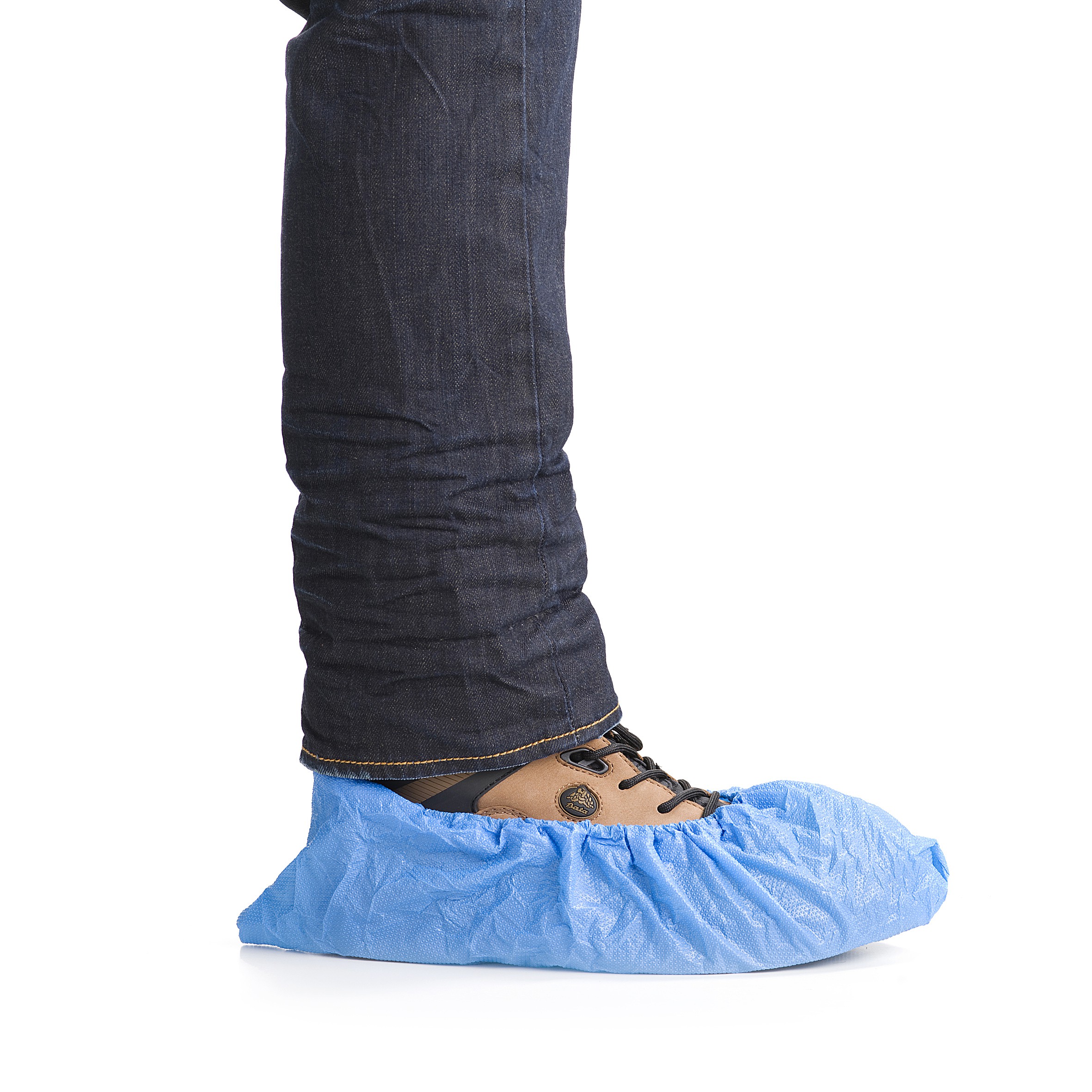 Schoenovertrek CPE blauw 130 mu - one size - doos 20 x 50 stuks