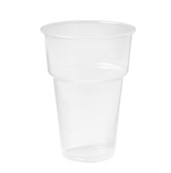 Waterbekers, bierbeker helder plastic 20/25cl, 20 x 50 stuks,