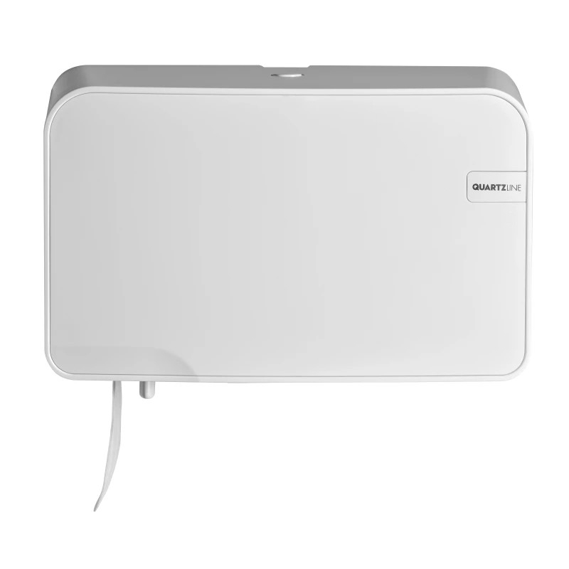 Toiletrolhouder voor standaard rollen quartz line, wit