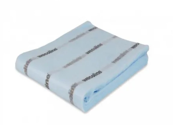 Wecoline stofwisdoek pp 18 gram 80 x 25 cm blauw, 50 stuks