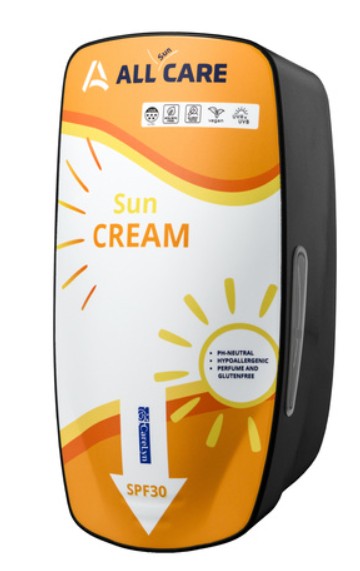 Zonnebranddispenser rvs/kunststof, 800 ml