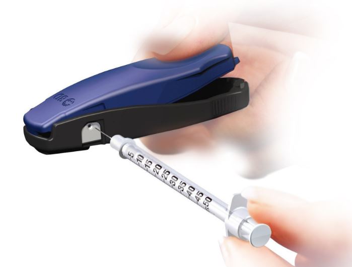 Safe clip naaldenknipper