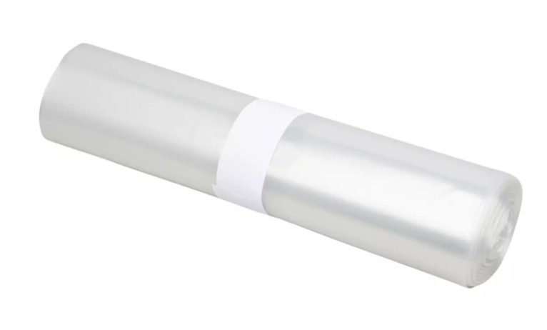 Afvalzak 70 x 110 cm T25  HDPE Transparant rol 25 stuks