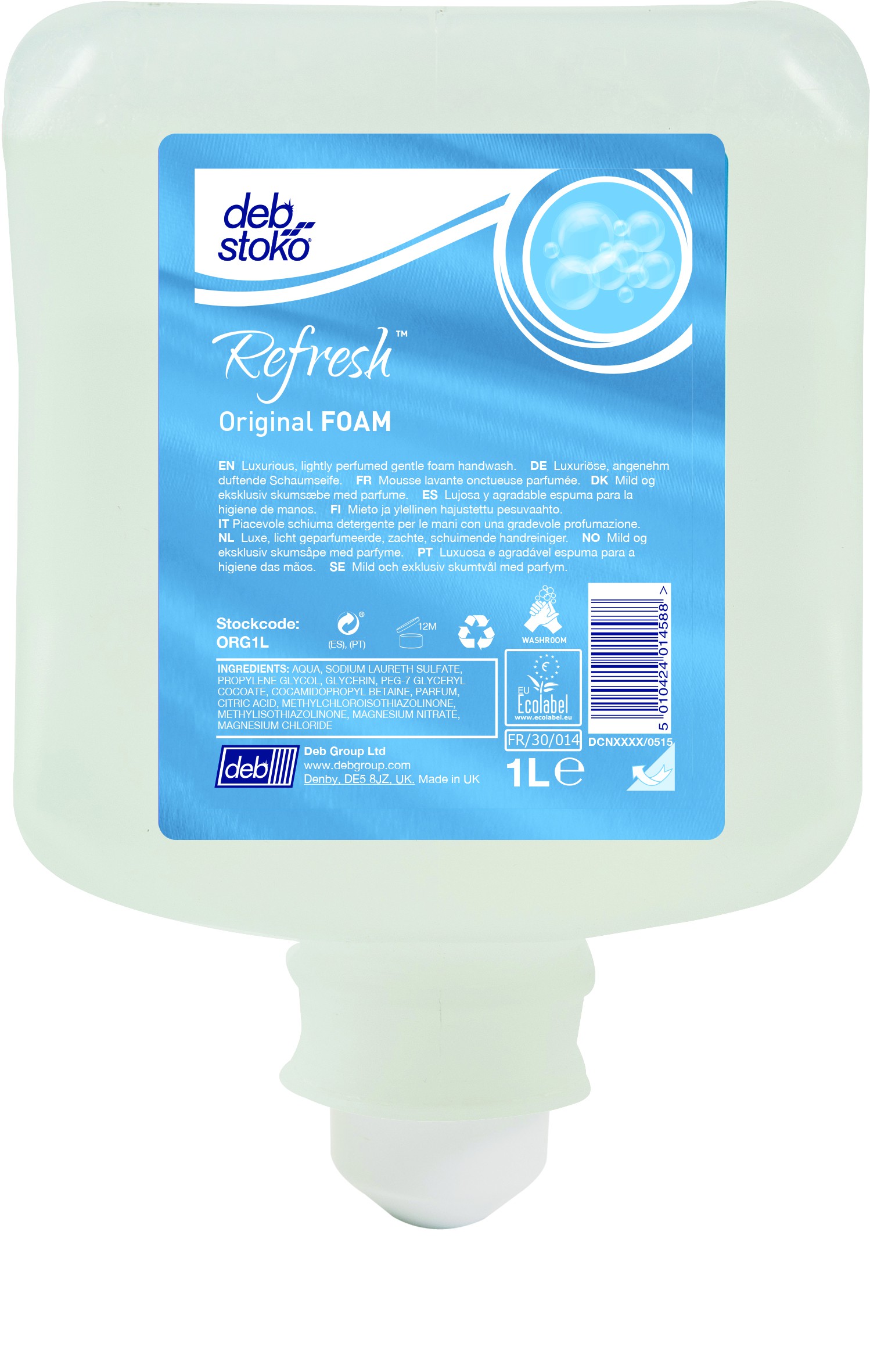 Handzeep Deb  original foamzeep vulling patroon