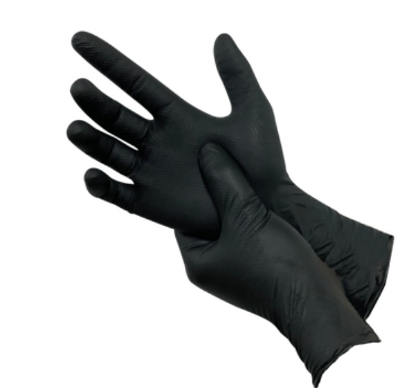 Extra dikke nitrile handschoen grippaz maat 9/L