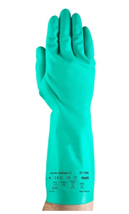 Nitril Handschoenen voor Chemische Bescherming solvex ansell 37-155